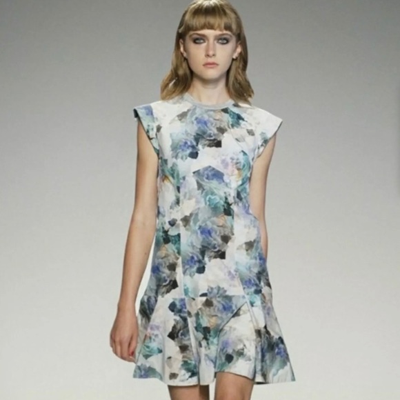 REBECCA TAYLOR -NWT- ENCHANTED GARDEN MINI DRESS 6 - Picture 1 of 7